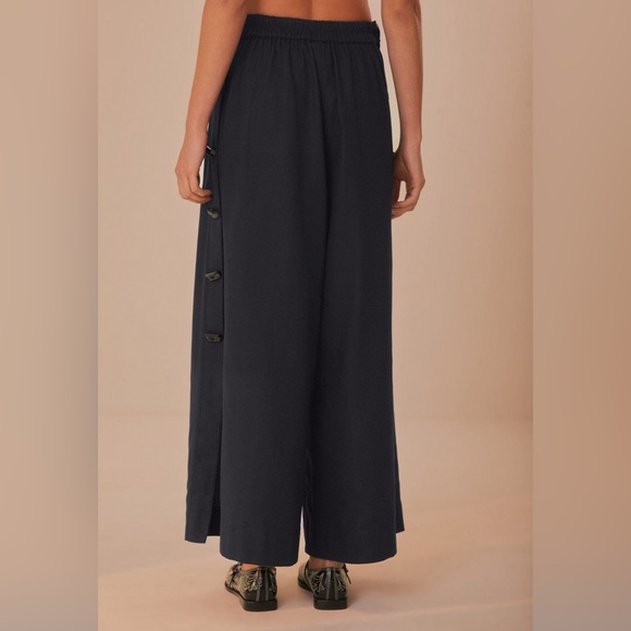 Farm Rio Black Button Pants - Picture 5 of 7
